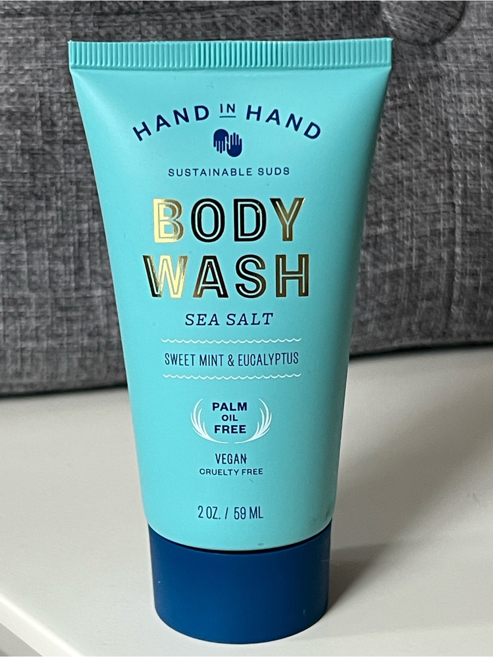 Hand in Hand Sea Salt Body Wash – Mint & Eucalyptus (Blue)